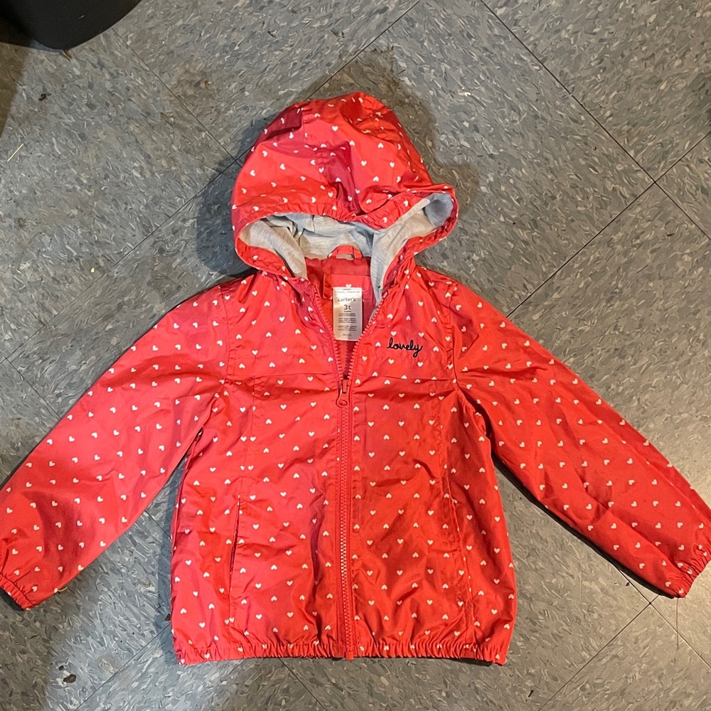 Carter's Red Heart Raincoat for Kids